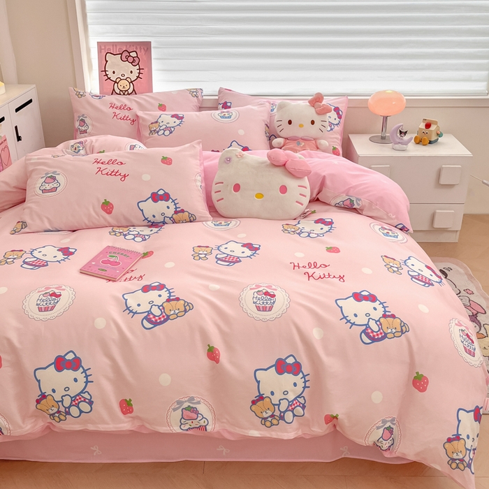 91家纺网 家纺一手货源 找家纺 （总）暮思家居 2025新款正版授权三丽鸥全棉纯棉四件套系列-第三批