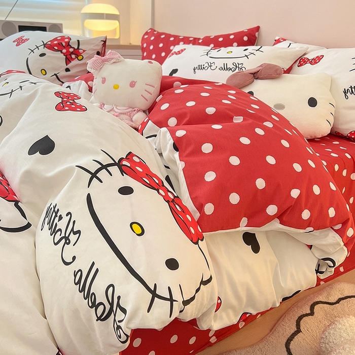 91家纺网 家纺一手货源 找家纺 （总）暮思家居 2025新款正版授权三丽鸥全棉纯棉四件套系列-第三批