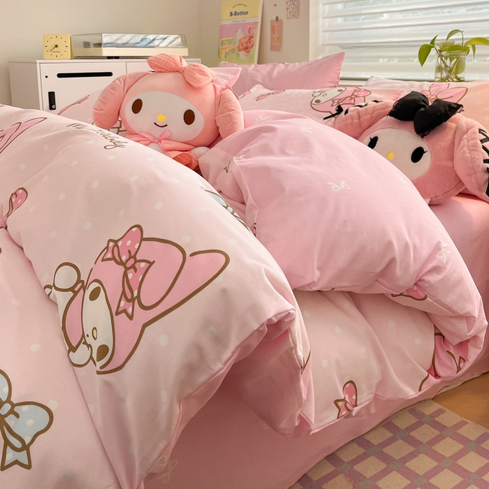 91家纺网 家纺一手货源 找家纺 （总）暮思家居 2025新款正版授权三丽鸥全棉纯棉四件套系列-第三批