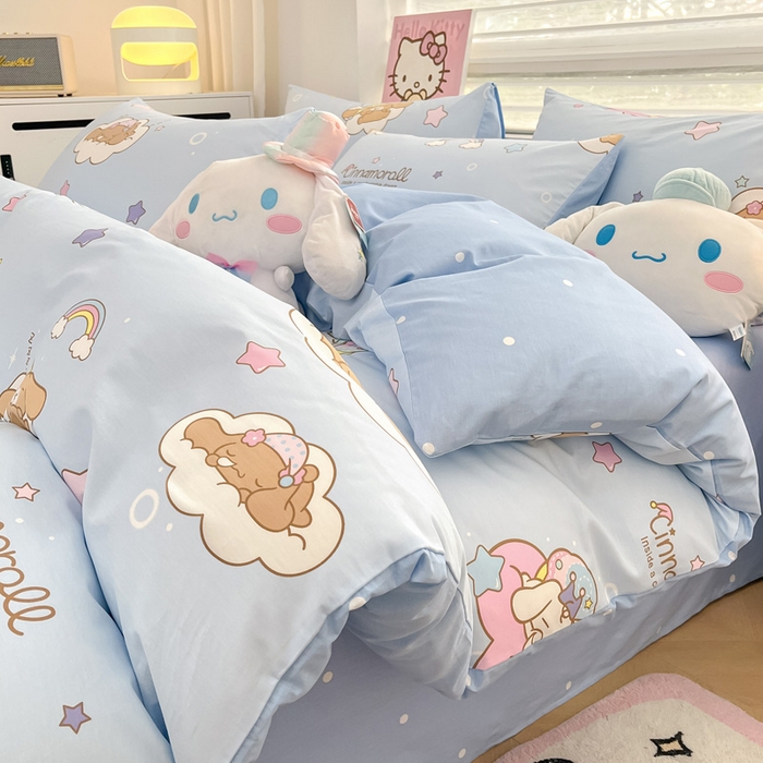 91家纺网 家纺一手货源 找家纺 （总）暮思家居 2025新款正版授权三丽鸥全棉纯棉四件套系列-第三批