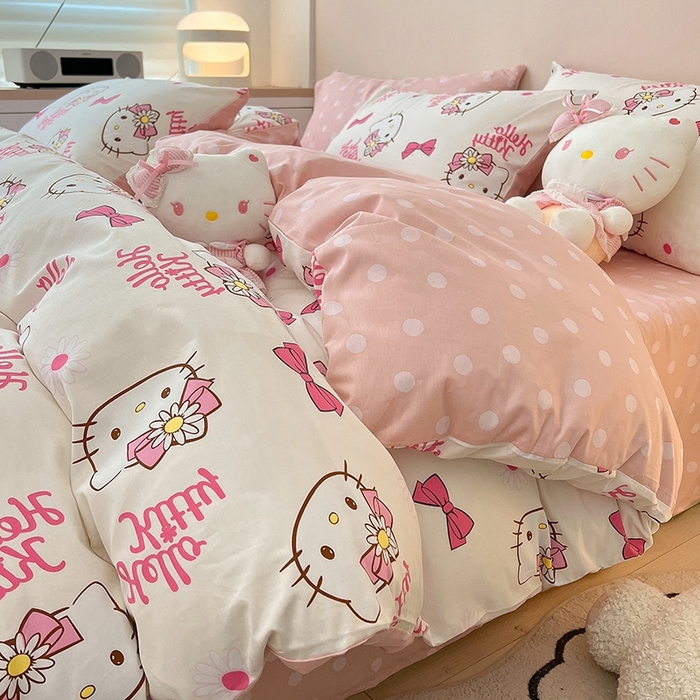 91家纺网 家纺一手货源 找家纺 （总）暮思家居 2025新款正版授权三丽鸥全棉纯棉四件套系列-第三批