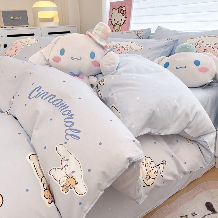 91家纺网 家纺一手货源 找家纺 （总）暮思家居 2025新款正版授权三丽鸥全棉纯棉四件套系列-第三批