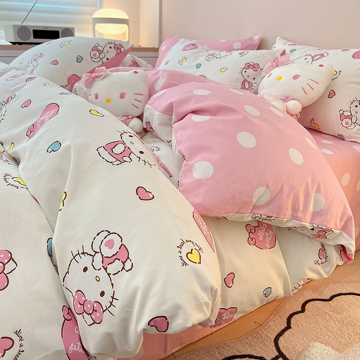 91家纺网 家纺一手货源 找家纺 （总）暮思家居 2025新款正版授权三丽鸥全棉纯棉四件套系列-第三批