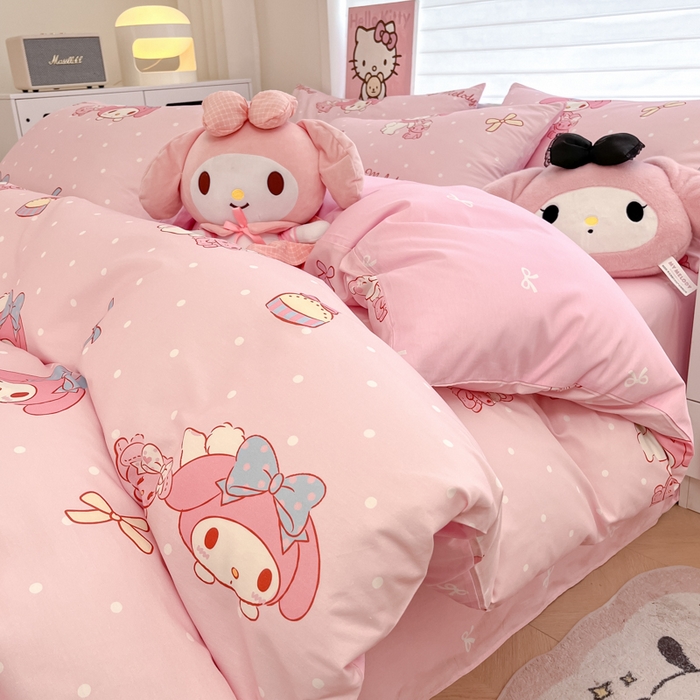 91家纺网 家纺一手货源 找家纺 （总）暮思家居 2025新款正版授权三丽鸥全棉纯棉四件套系列-第三批