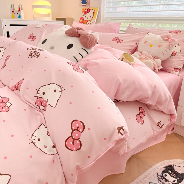 91家纺网 家纺一手货源 找家纺 （总）暮思家居 2025新款正版授权三丽鸥全棉纯棉四件套系列-第三批