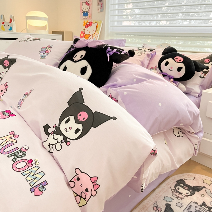 91家纺网 家纺一手货源 找家纺 （总）暮思家居 2025新款正版授权三丽鸥全棉纯棉四件套系列-第三批