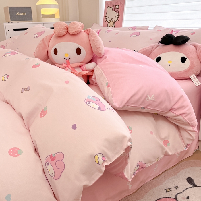 91家纺网 家纺一手货源 找家纺 （总）暮思家居 2025新款正版授权三丽鸥全棉纯棉四件套系列-第三批