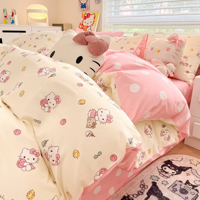 91家纺网 家纺一手货源 找家纺 （总）暮思家居 2025新款正版授权三丽鸥全棉纯棉四件套系列-第三批