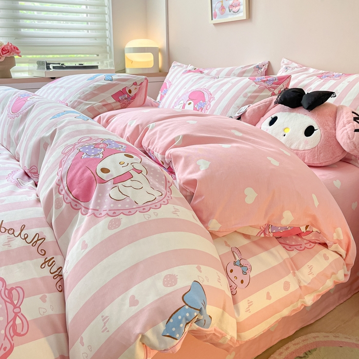 91家纺网 家纺一手货源 找家纺 （总）暮思家居 2025新款正版授权三丽鸥全棉纯棉四件套系列-第三批