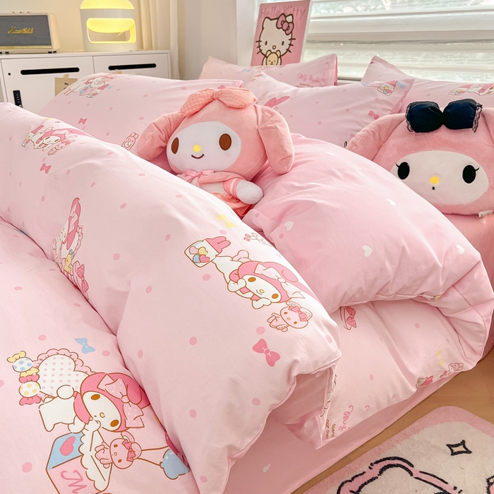 91家纺网 家纺一手货源 找家纺 （总）暮思家居 2025新款正版授权三丽鸥全棉纯棉四件套系列-第三批