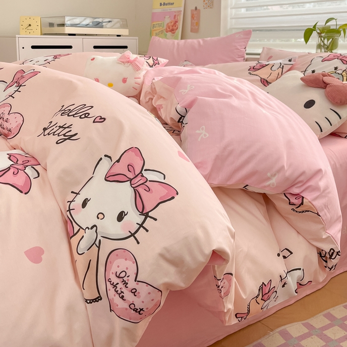 91家纺网 家纺一手货源 找家纺 （总）暮思家居 2025新款正版授权三丽鸥全棉纯棉四件套系列-第三批