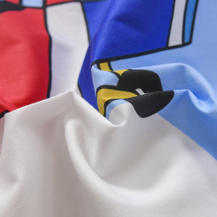 91家纺网 家纺一手货源 找家纺 梵赫 2025新款小版全棉纯棉卡通幼儿园儿童三件套套件 飞行员