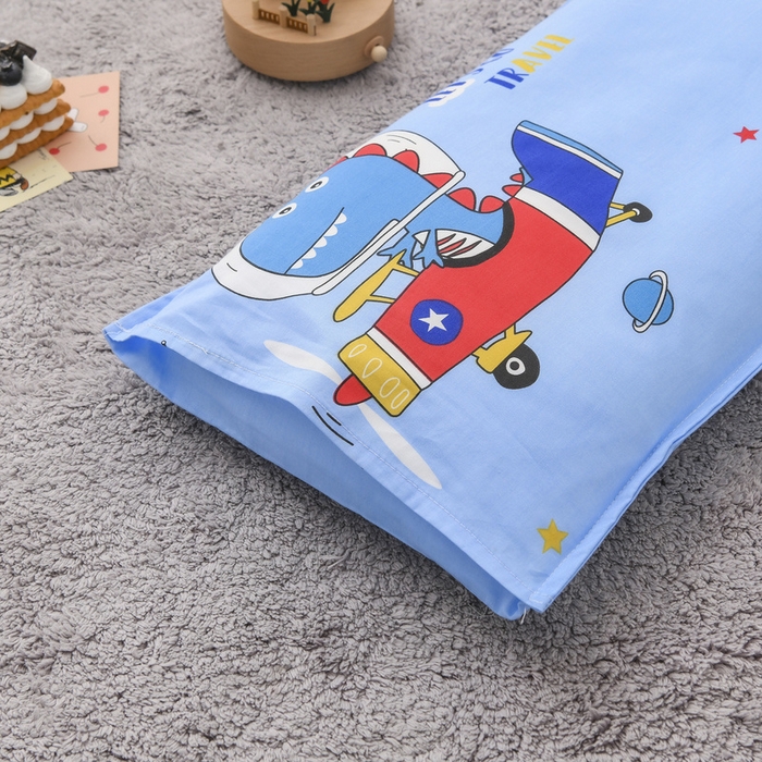 91家纺网 家纺一手货源 找家纺 梵赫 2025新款小版全棉纯棉卡通幼儿园儿童三件套套件 飞行员