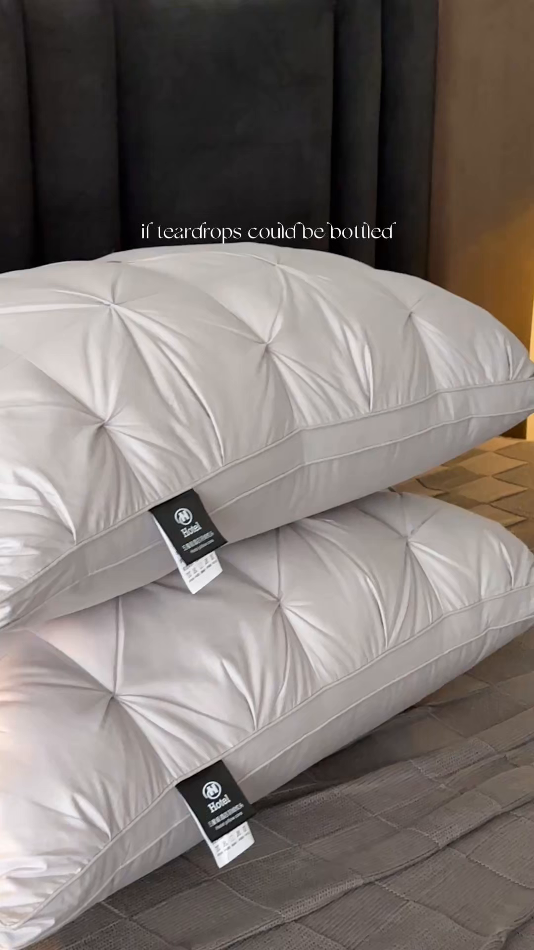 91家纺网 家纺一手货源 找家纺 御眠纺羽绒被壳 2025新款扭花羽毛枕全棉扭花羽毛枕升级款可定制尺寸 扭花羽绒枕灰一对 高枕