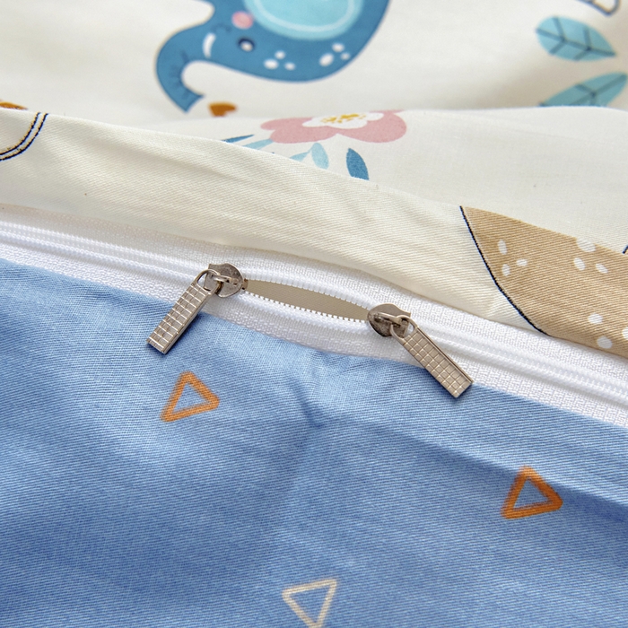 91家纺网 家纺一手货源 找家纺 梵赫 2025新款小版全棉纯棉卡通幼儿园儿童三件套套件 杰瑞狮子