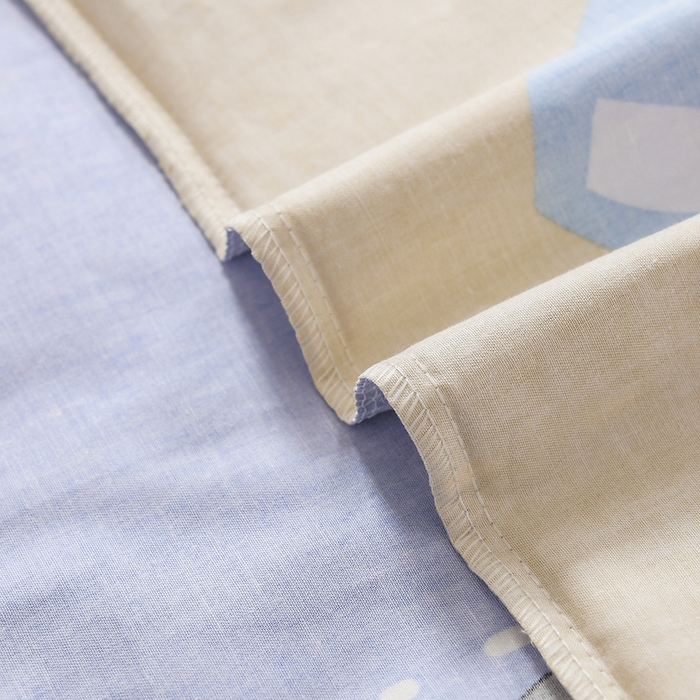 91家纺网 家纺一手货源 找家纺 梵赫 2025新款小版全棉纯棉卡通幼儿园儿童三件套套件 开心挖机