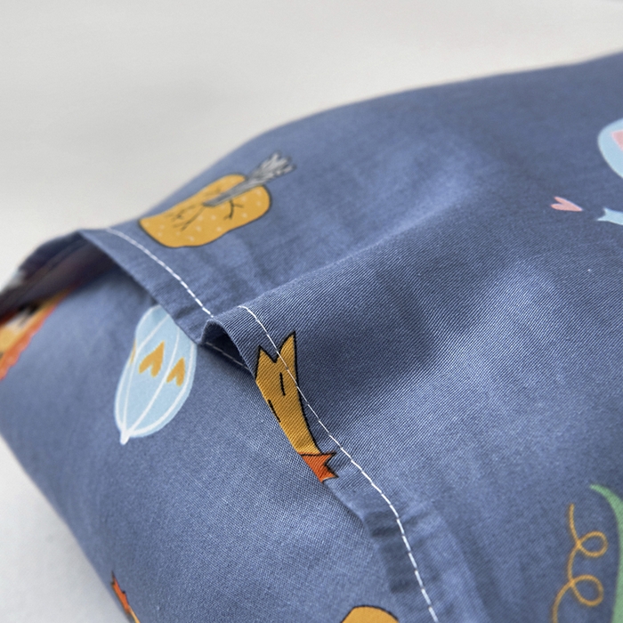 91家纺网 家纺一手货源 找家纺 梵赫 2025新款小版全棉纯棉卡通幼儿园儿童三件套套件 快乐动物园