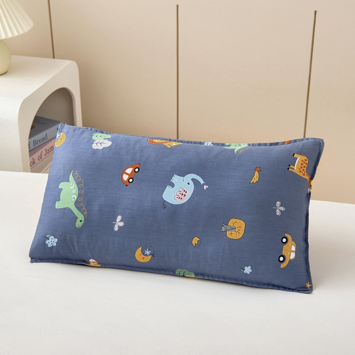 91家纺网 家纺一手货源 找家纺 梵赫 2025新款小版全棉纯棉卡通幼儿园儿童三件套套件 快乐动物园