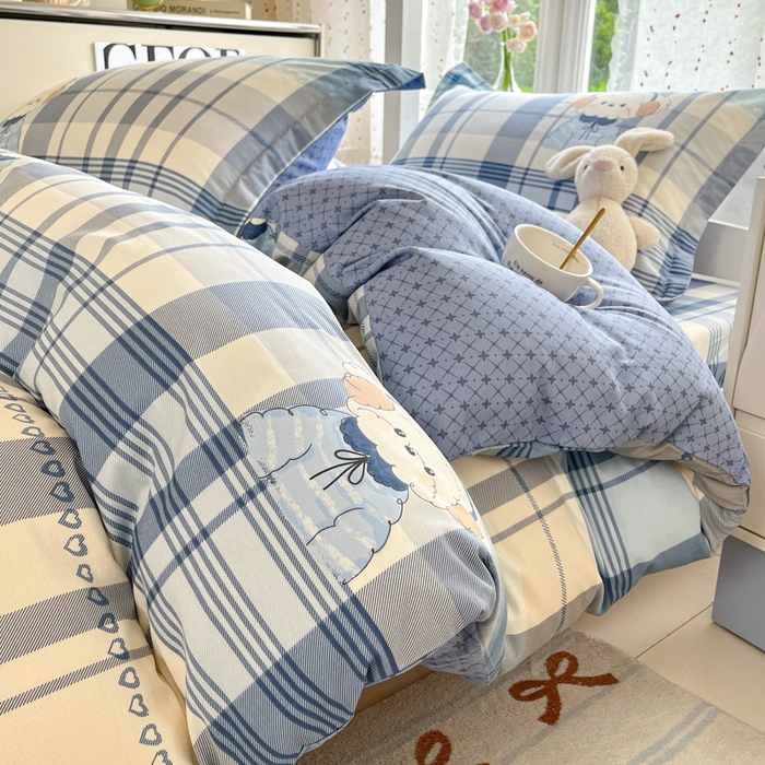 91家纺网 家纺一手货源 找家纺 （总）莱通家纺 2025新款12868学生宿舍三件套