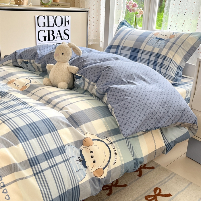 91家纺网 家纺一手货源 找家纺 （总）莱通家纺 2025新款12868学生宿舍三件套