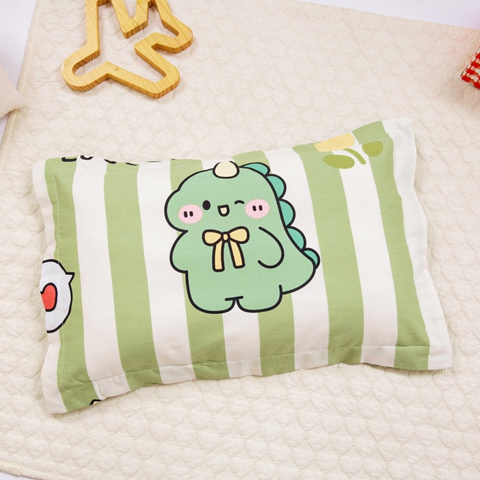 91家纺网 家纺一手货源 找家纺 梵赫 2025新款小版全棉纯棉卡通幼儿园儿童三件套套件 趣味恐龙