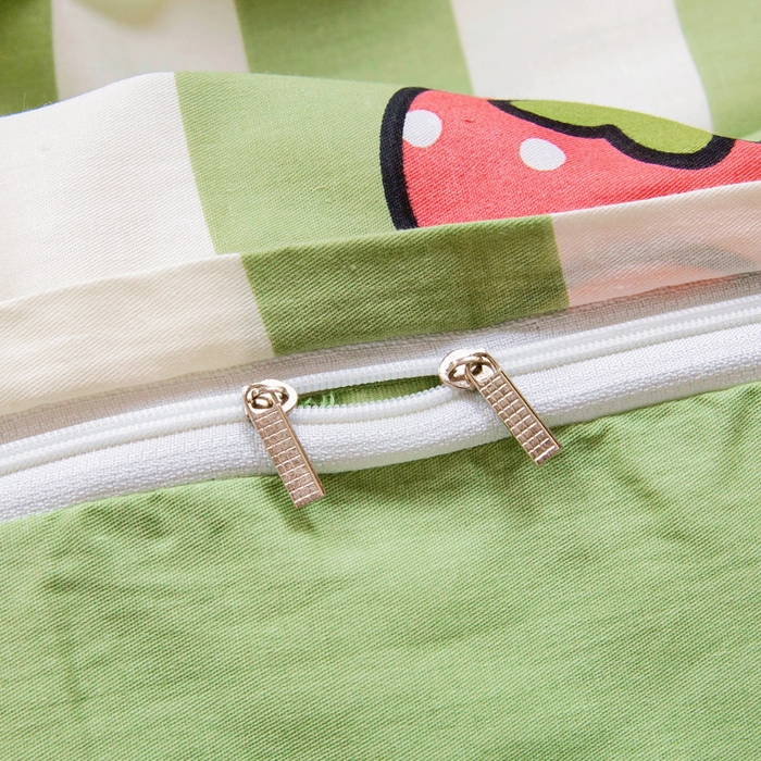 91家纺网 家纺一手货源 找家纺 梵赫 2025新款小版全棉纯棉卡通幼儿园儿童三件套套件 趣味恐龙