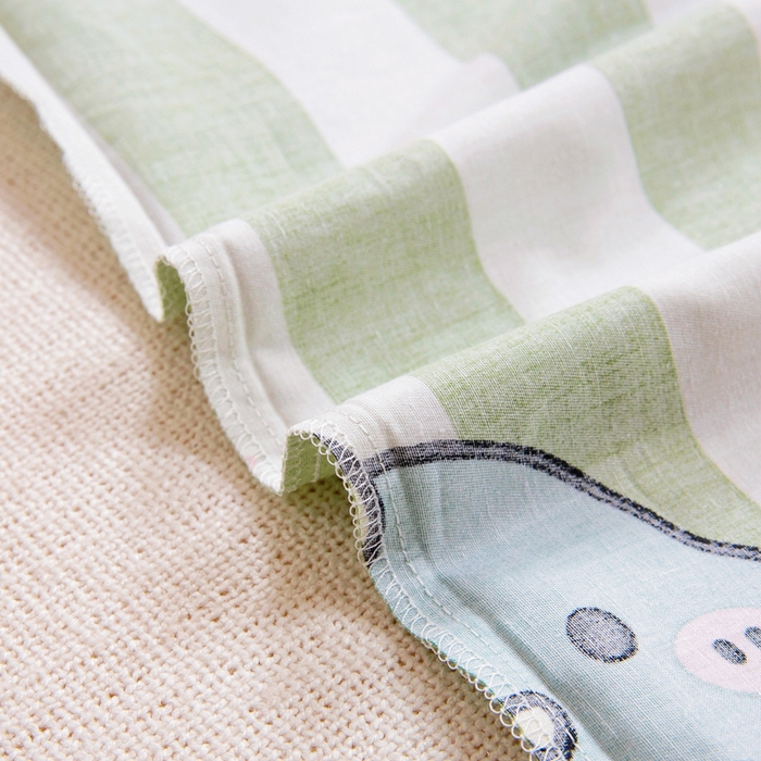 91家纺网 家纺一手货源 找家纺 梵赫 2025新款小版全棉纯棉卡通幼儿园儿童三件套套件 趣味恐龙