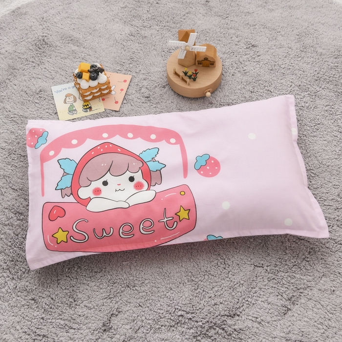 91家纺网 家纺一手货源 找家纺 梵赫 2025新款小版全棉纯棉卡通幼儿园儿童三件套套件 甜心女孩