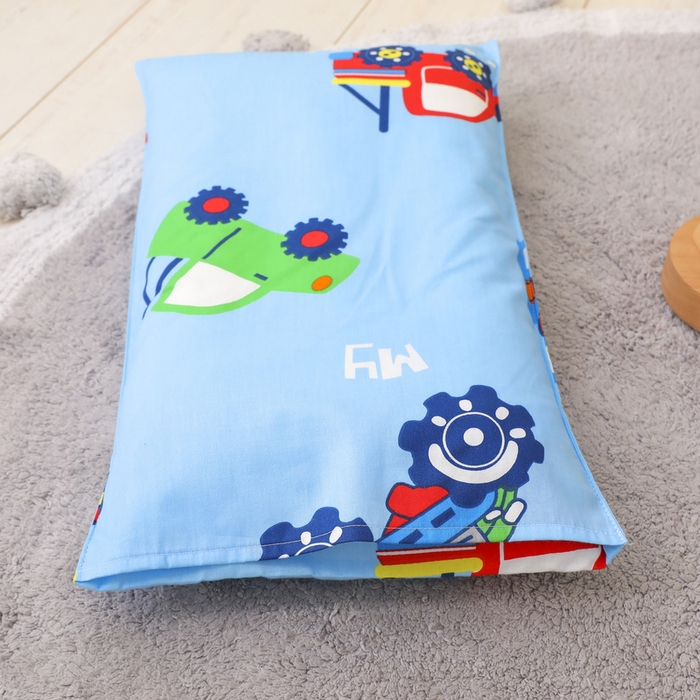 91家纺网 家纺一手货源 找家纺 梵赫 2025新款小版全棉纯棉卡通幼儿园儿童三件套套件 小汽车-蓝