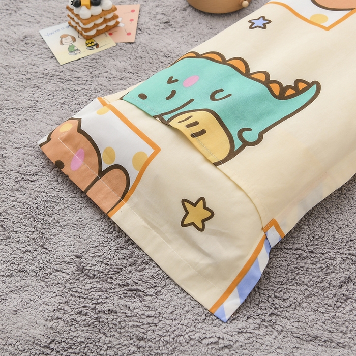 91家纺网 家纺一手货源 找家纺 梵赫 2025新款小版全棉纯棉卡通幼儿园儿童三件套套件 小熊甜心