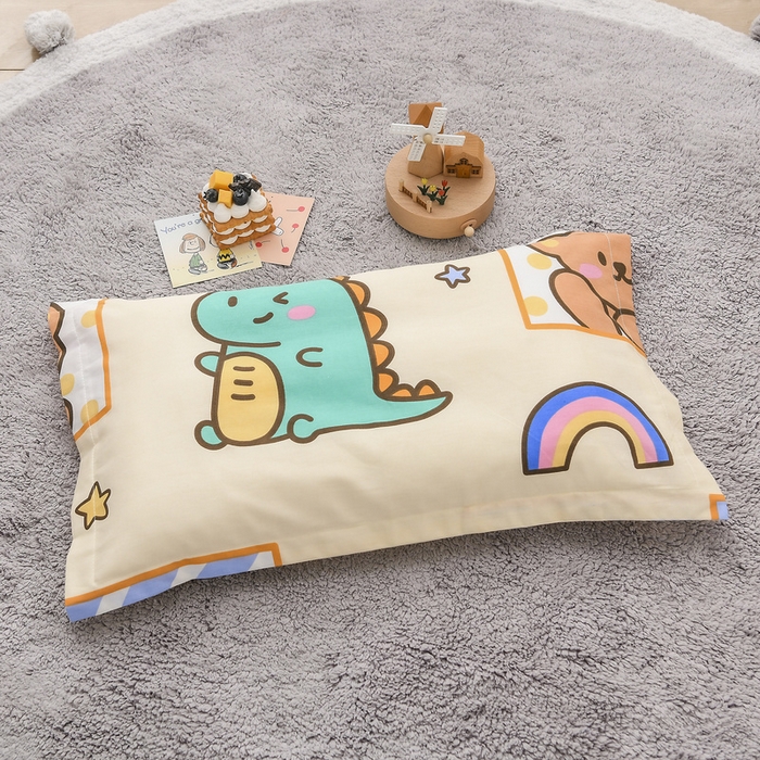 91家纺网 家纺一手货源 找家纺 梵赫 2025新款小版全棉纯棉卡通幼儿园儿童三件套套件 小熊甜心