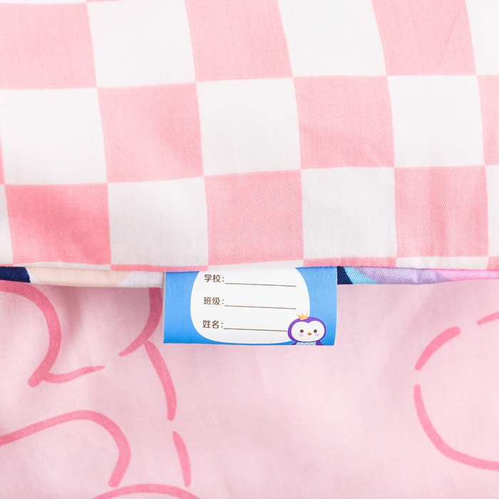 91家纺网 家纺一手货源 找家纺 梵赫 2025新款小版全棉纯棉卡通幼儿园儿童三件套套件 幸运兔