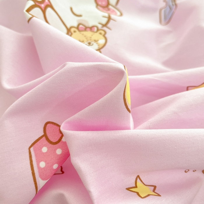 91家纺网 家纺一手货源 找家纺 暮思家居 2025新款正版授权三丽鸥全棉纯棉四件套系列-第三批 美美凯蒂