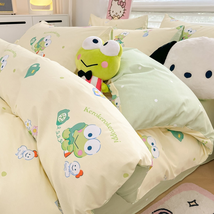 暮思家居 2025新款正版授权三丽鸥全棉纯棉四件套系列-第三批 萌萌大眼蛙