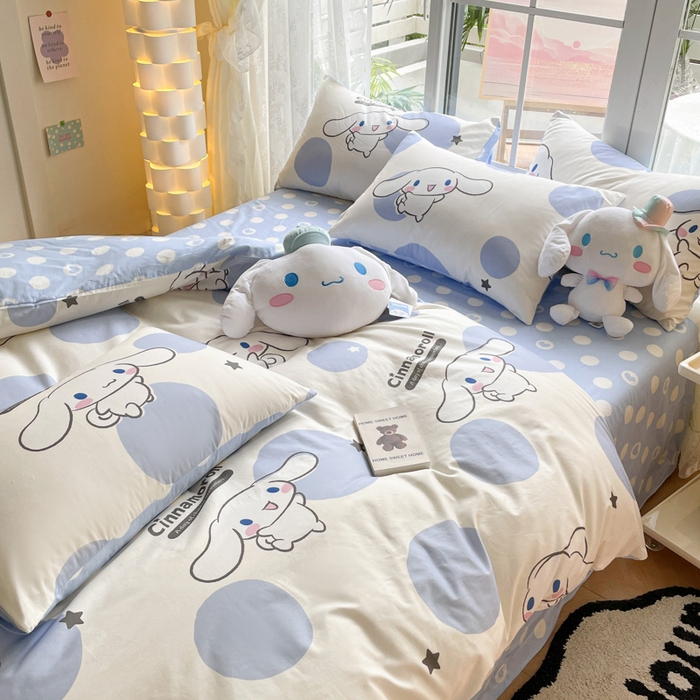 91家纺网 家纺一手货源 找家纺 暮思家居 2025新款正版授权三丽鸥全棉纯棉四件套系列-第三批 萌萌玉贵狗