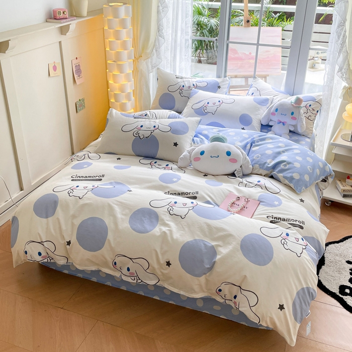 91家纺网 家纺一手货源 找家纺 暮思家居 2025新款正版授权三丽鸥全棉纯棉四件套系列-第三批 萌萌玉贵狗