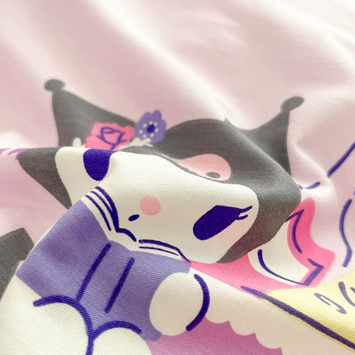 91家纺网 家纺一手货源 找家纺 暮思家居 2025新款正版授权三丽鸥全棉纯棉四件套系列-第三批 梦幻库洛米