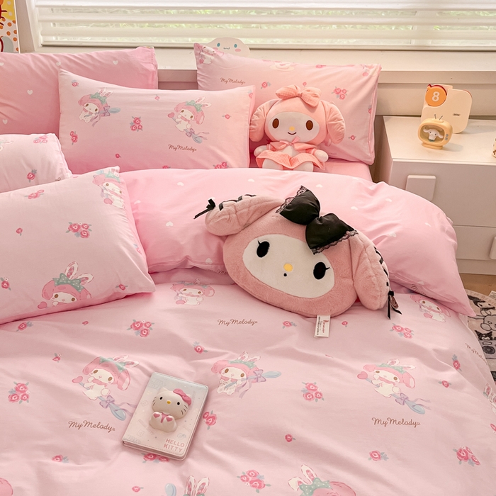 91家纺网 家纺一手货源 找家纺 暮思家居 2025新款正版授权三丽鸥全棉纯棉四件套系列-第三批 魔法美乐蒂