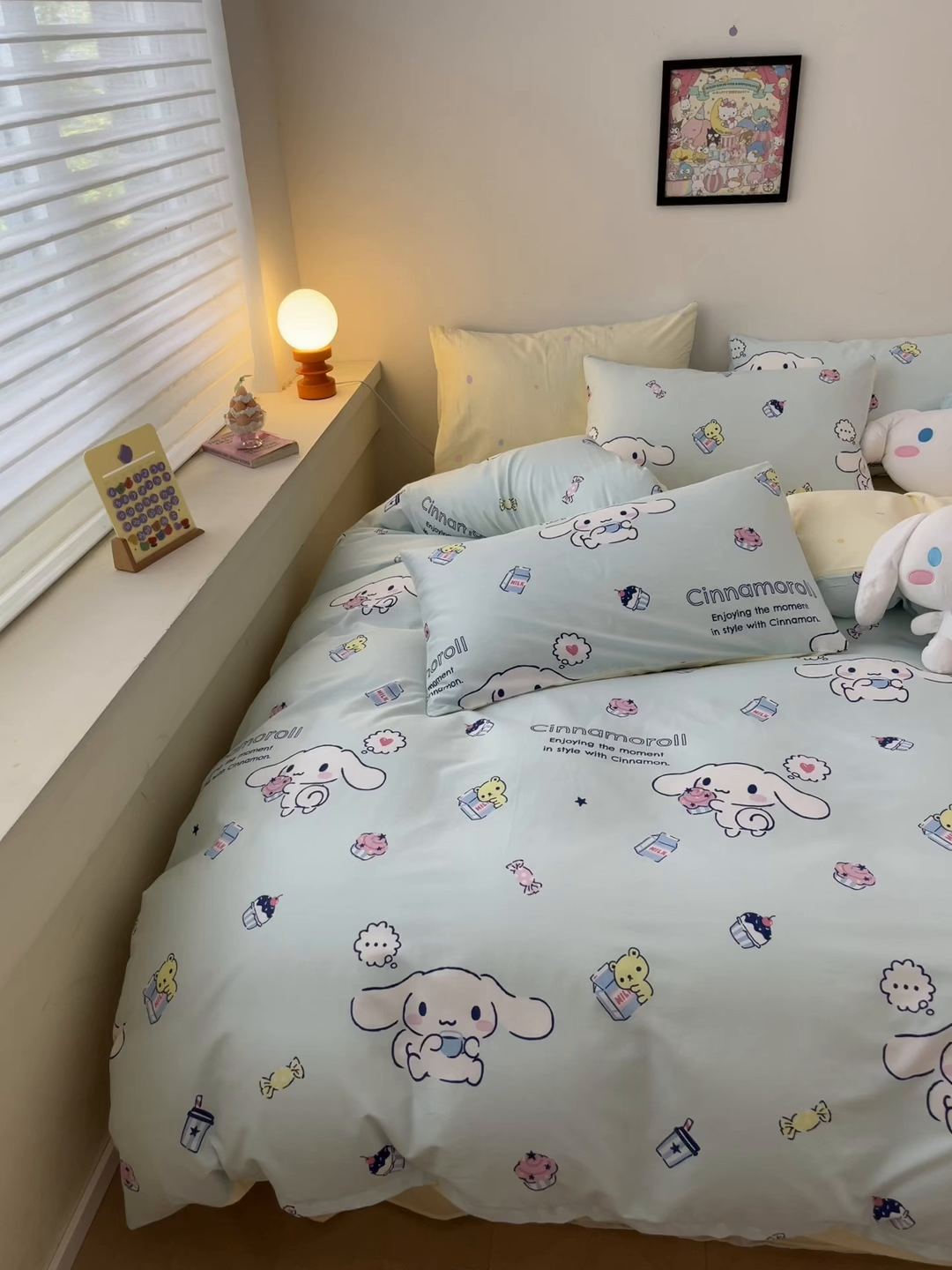 91家纺网 家纺一手货源 找家纺 暮思家居 2025新款正版授权三丽鸥全棉纯棉四件套系列-第三批 奶牛大耳狗