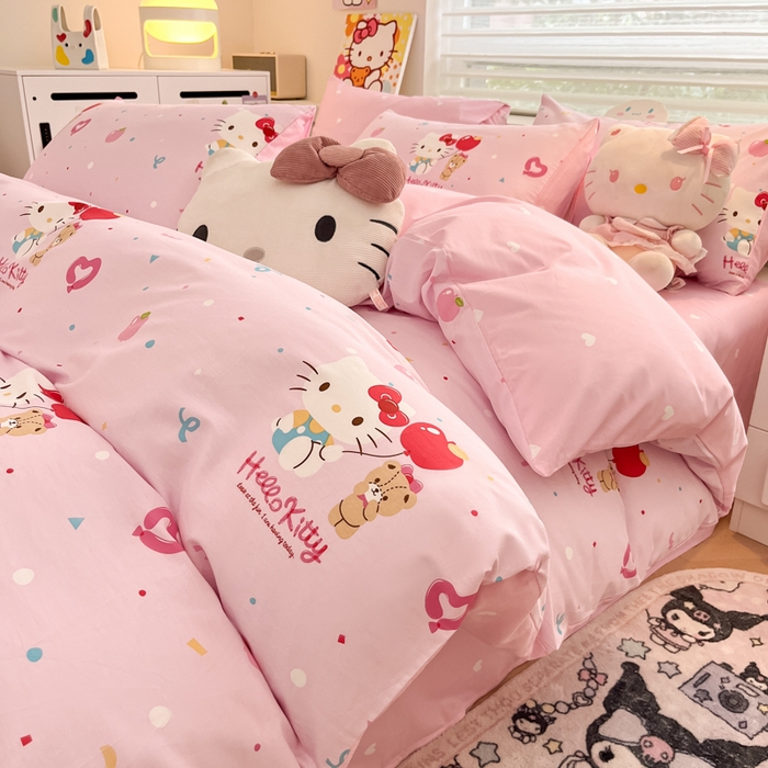 暮思家居 2025新款正版授权三丽鸥全棉纯棉四件套系列-第三批 气球凯蒂
