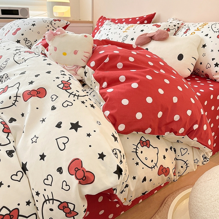 暮思家居 2025新款正版授权三丽鸥全棉纯棉四件套系列-第三批 糖果KT