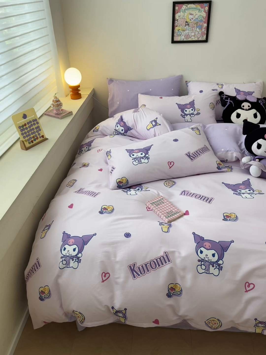 91家纺网 家纺一手货源 找家纺 暮思家居 2025新款正版授权三丽鸥全棉纯棉四件套系列-第三批 甜甜库洛米