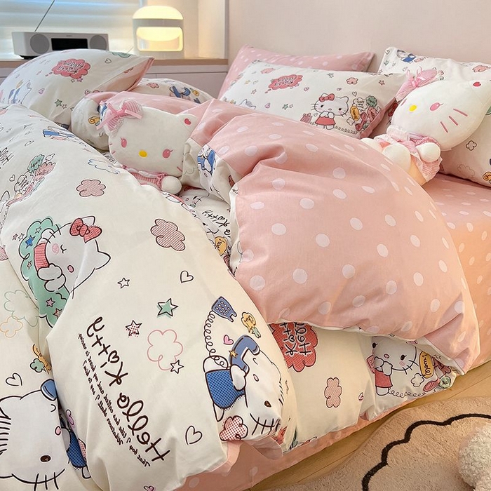 暮思家居 2025新款正版授权三丽鸥全棉纯棉四件套系列-第三批 甜心KT
