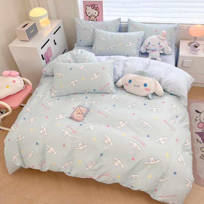 91家纺网 家纺一手货源 找家纺 暮思家居 2025新款正版授权三丽鸥全棉纯棉四件套系列-第三批 星星玉桂狗