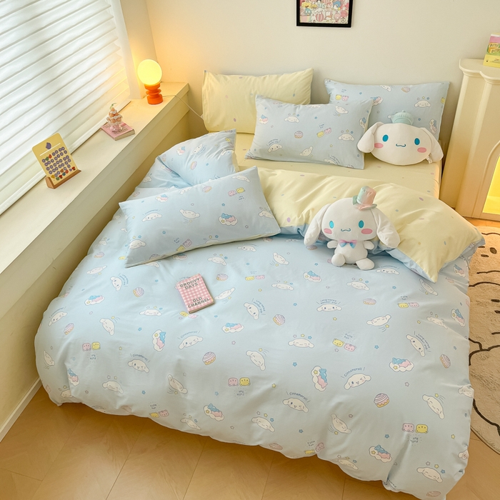 91家纺网 家纺一手货源 找家纺 暮思家居 2025新款正版授权三丽鸥全棉纯棉四件套系列-第三批 云朵大耳狗