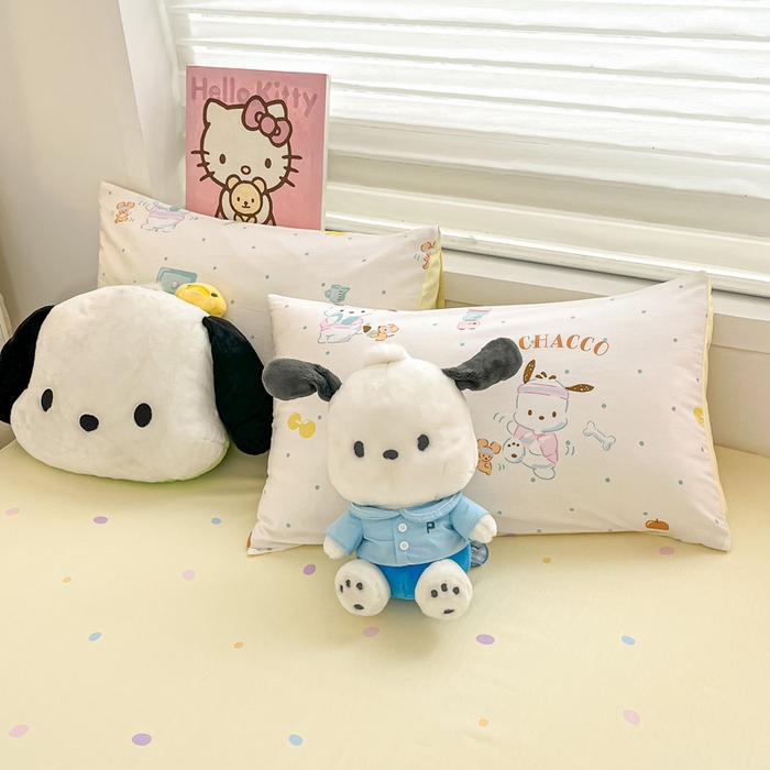 91家纺网 家纺一手货源 找家纺 暮思家居 2025新款正版授权三丽鸥全棉纯棉四件套系列-第三批 运动帕恰狗