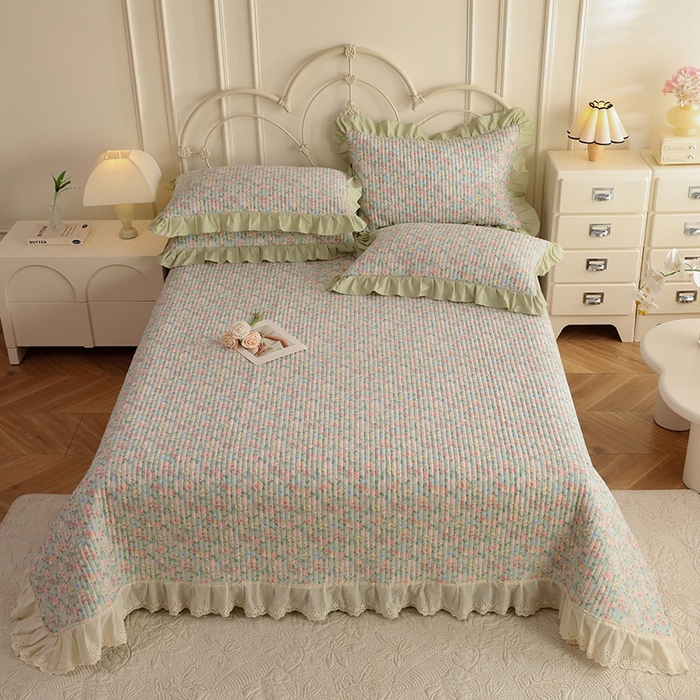 91家纺网 家纺一手货源 找家纺 （总）美达家纺 2025新款全棉夹棉密道款床盖单品床盖床盖单件（可定制）