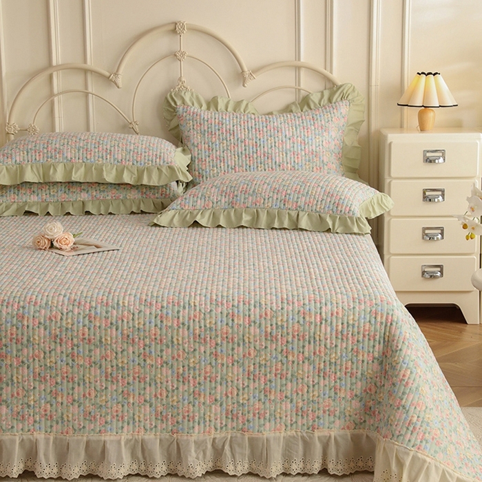 91家纺网 家纺一手货源 找家纺 （总）美达家纺 2025新款全棉夹棉密道款床盖单品床盖床盖单件（可定制）