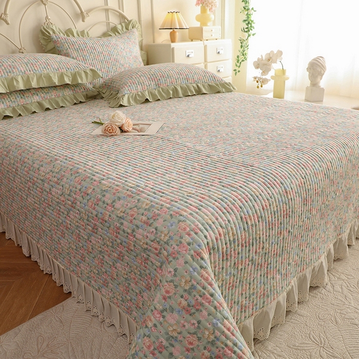 91家纺网 家纺一手货源 找家纺 （总）美达家纺 2025新款全棉夹棉密道款床盖单品床盖床盖单件（可定制）