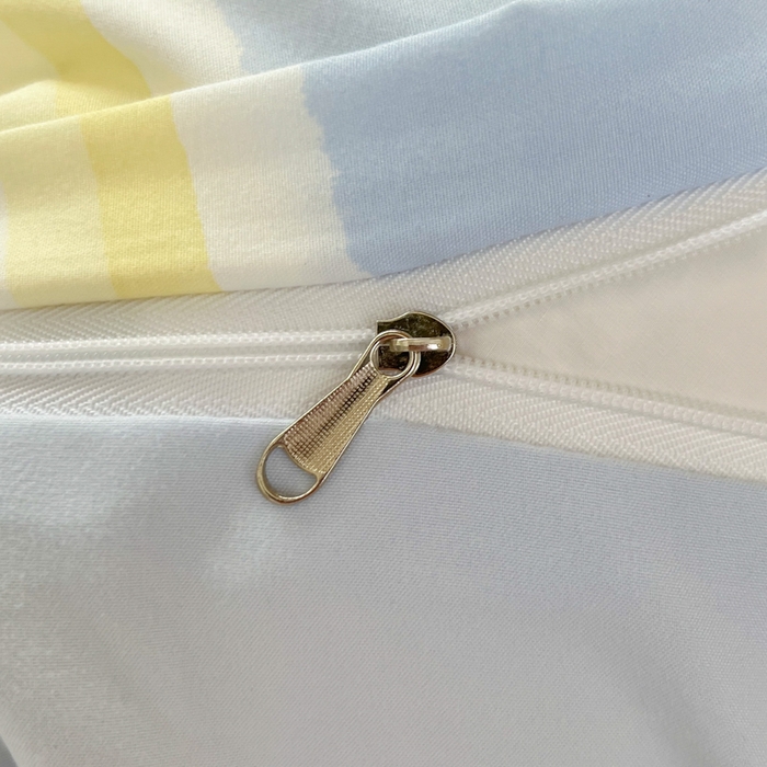 91家纺网 家纺一手货源 找家纺 如一 2025新款A类卡通毛巾绣水洗云朵棉学生宿舍床三件套 可爱狗